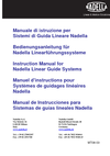 Manuel d'instructions pour Systèmes de guidages linéaires Nadella
