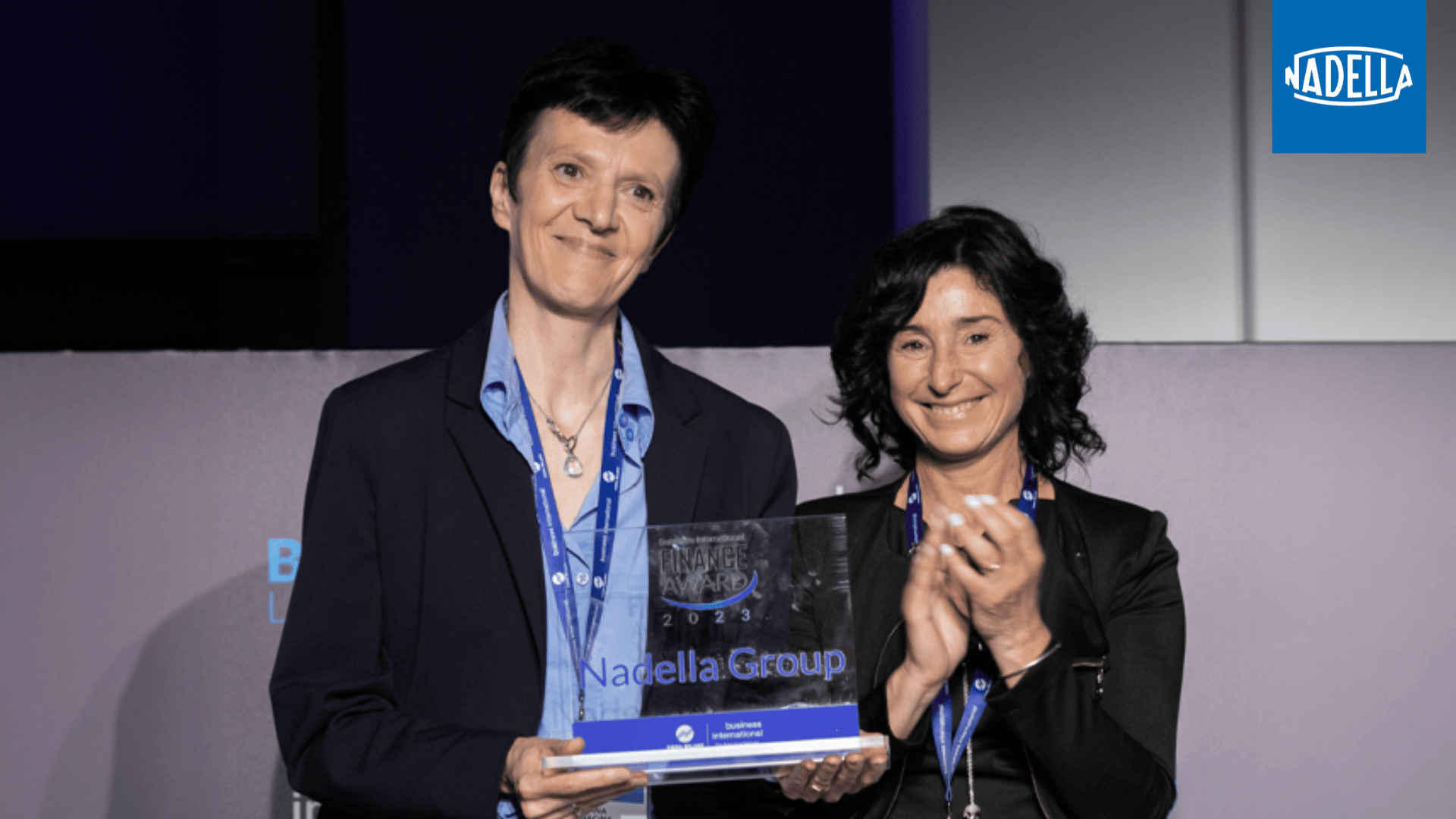 Tiziana Bonacina, directrice financière du groupe Nadella, a reçu le "Business International Finance Award 2023"